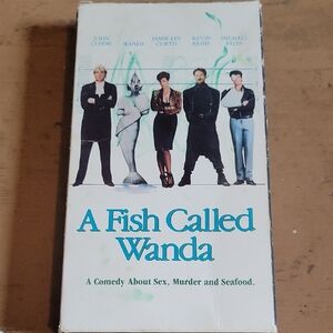 Classic Comedy 'A Fish Called Wanda' VHS - White Cover